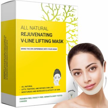 Double Chin Reducer & Remover - V Line Lifting Mask - Face Slimmer - Lifts, Tightens Jawline and Chin - Formulated in San Francisco (5 Masks)