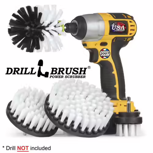 Drillbrush Automotive Soft White Drill Brush