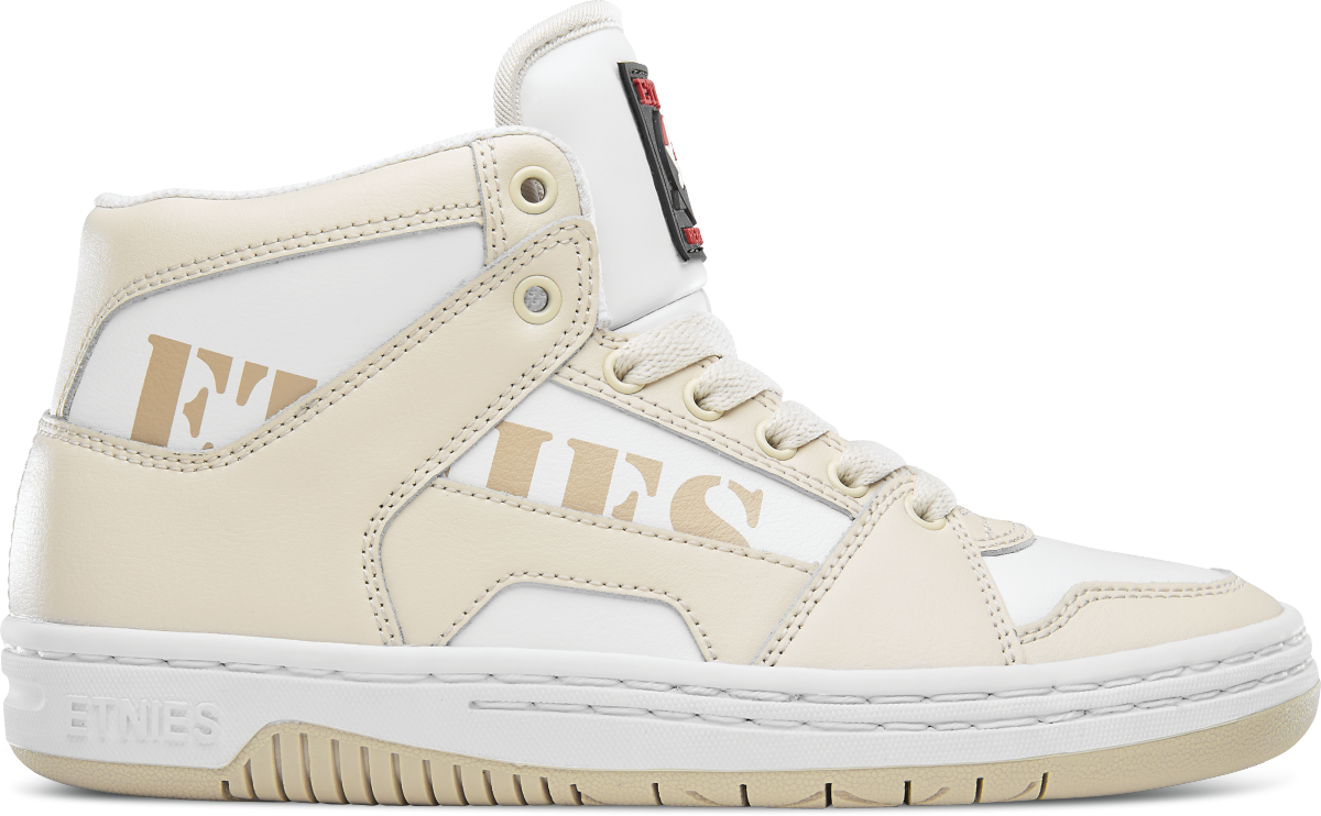 Etnies Women’s MC Rap High W’s Skate Shoes – Tan/White
