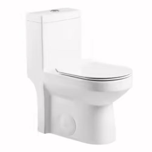 Fine Fixtures Dual-Flush Round One-Piece Toilet