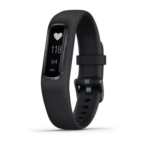 Garmin vivosmart 4, Activity and Fitness Tracker w/ Pulse Ox and Heart Rate Monitor Black Small/Medium Monitor