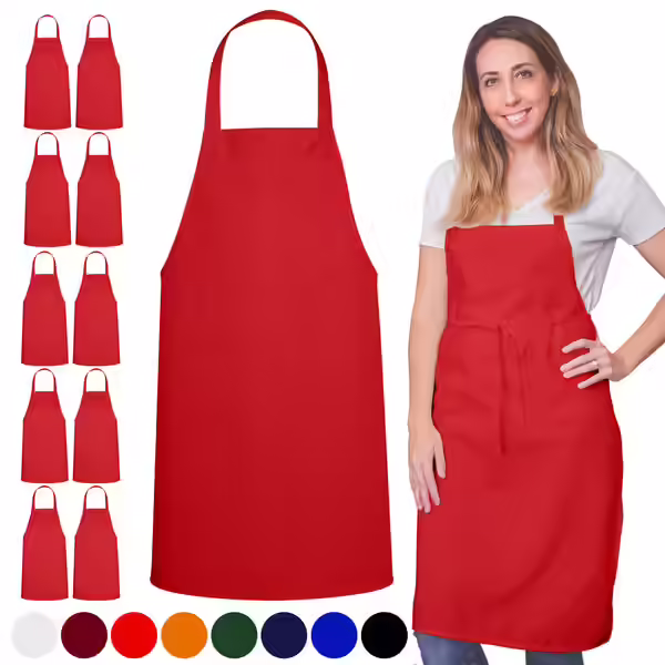 Green Lifestyle 12 Pack Bib Apron