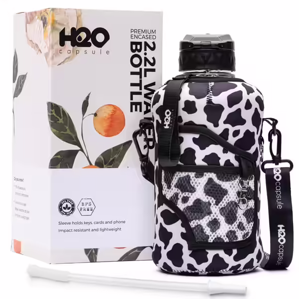 H2O Capsule 2.2L Half-Gallon Water Bottle