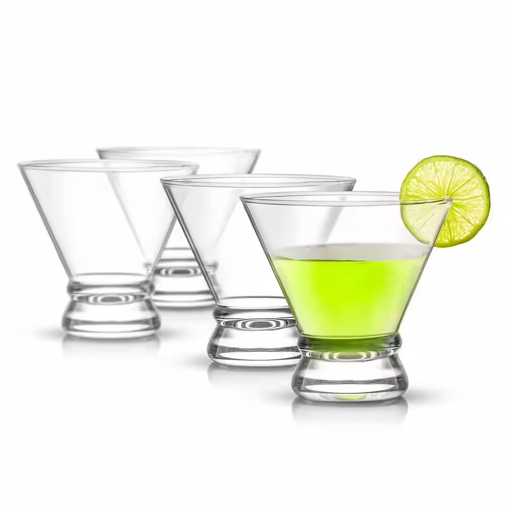 JoyJolt 4-Piece Afina Cocktail Glasses Set