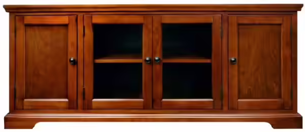 Leick Black Hardwood TV Stand