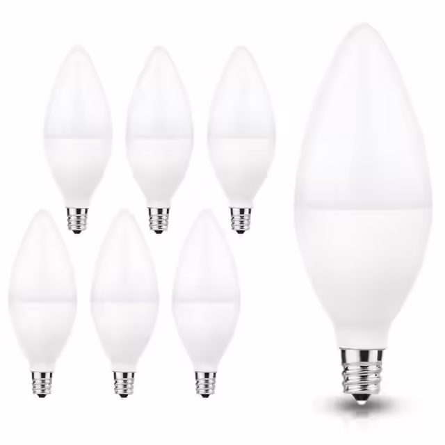 LOHAS Dimmable Daylight 5000k Candelabra And Ceiling Fan LED Light Bulb