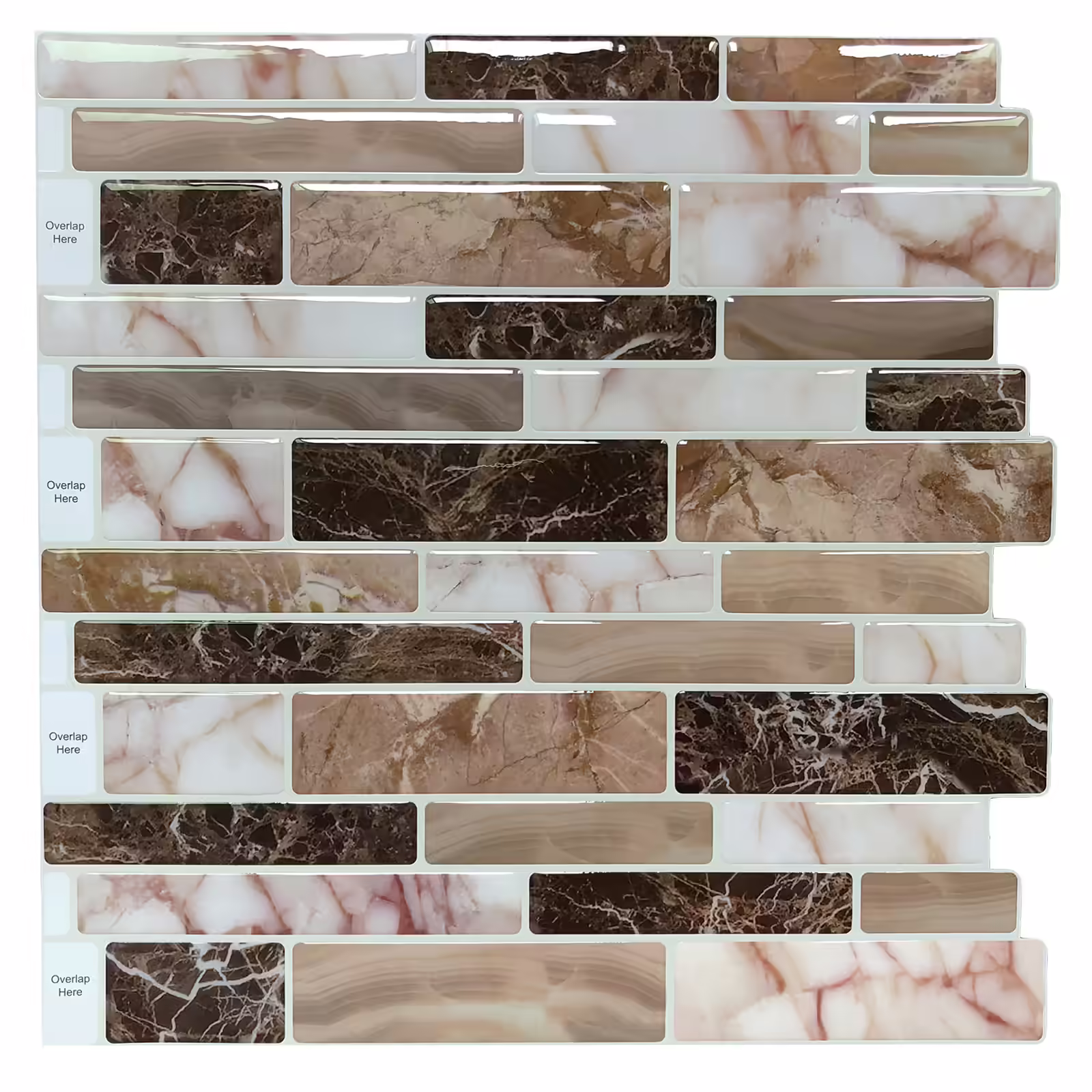 Longking Peel-And-Stick Backsplash Tiles