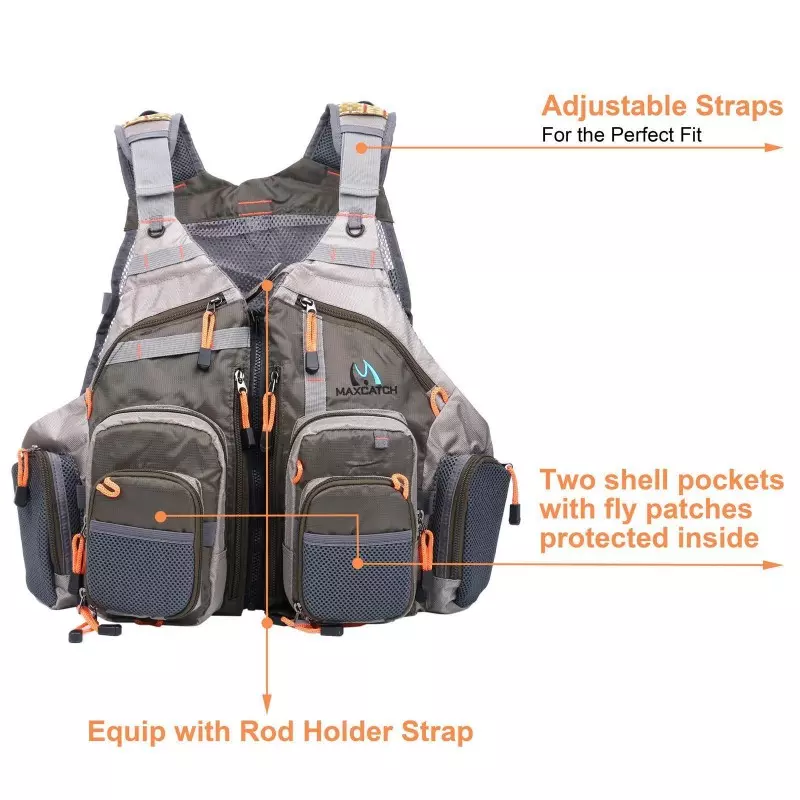 M Maximumcatch Maxcatch Fly Fishing Vest Pack