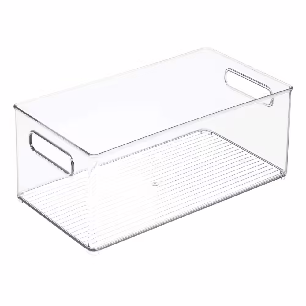 mDesign Deep Plastic Kitchen Storage Organizer Container Bin