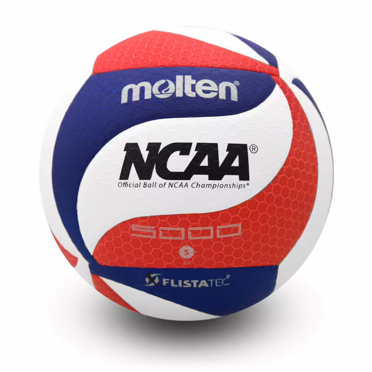 Molten Flistatec Volleyball – NCAA Official Red, White, Blue