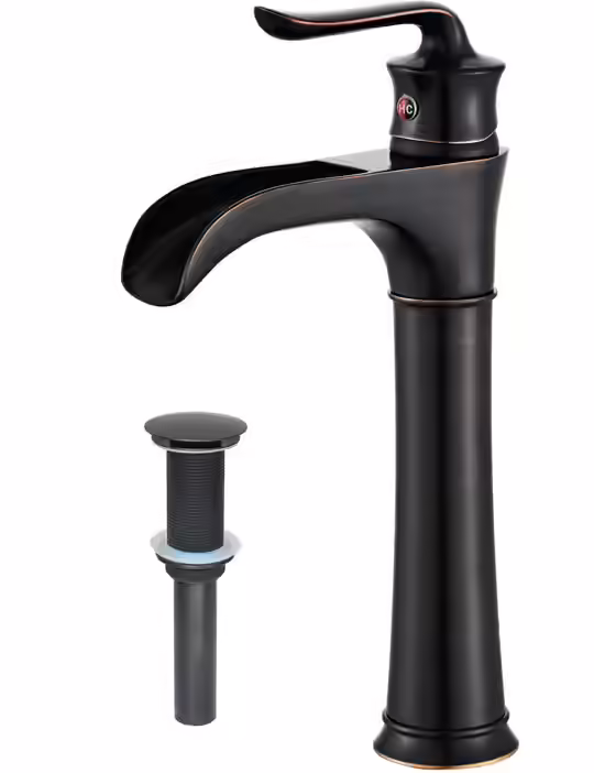 MYHB Farmhouse Waterfall Bathroom Faucet