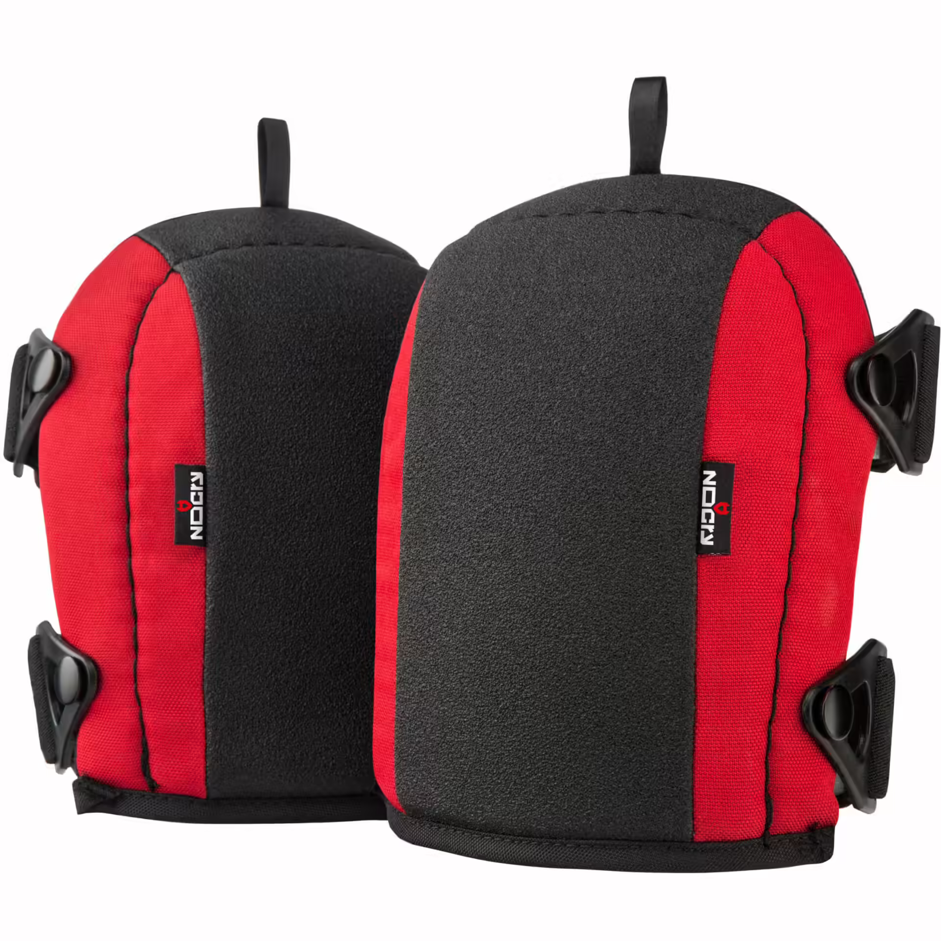 NoCry Flooring And Roofing Knee Pads – Black & Red