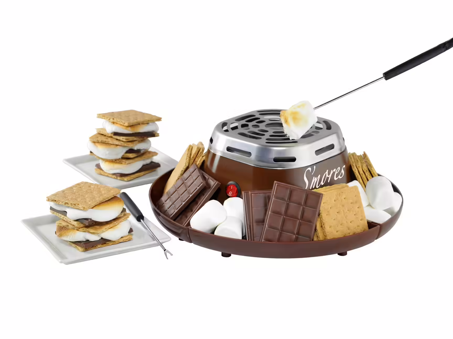 Nostalgia SMM200 Indoor Electric Stainless Steel S’mores Maker