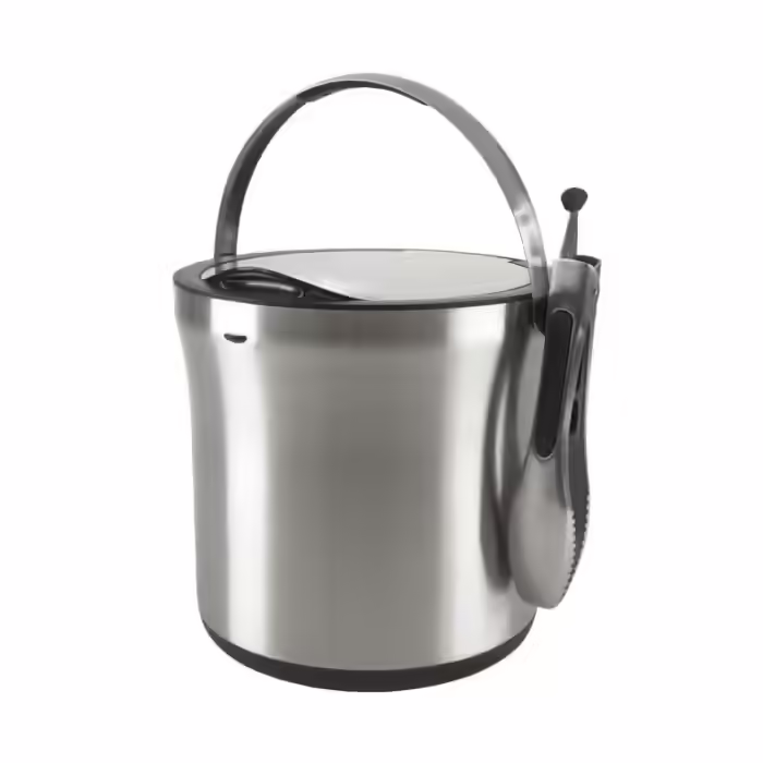 OXO Stainless Steel Ice Bucket And Tongs Set