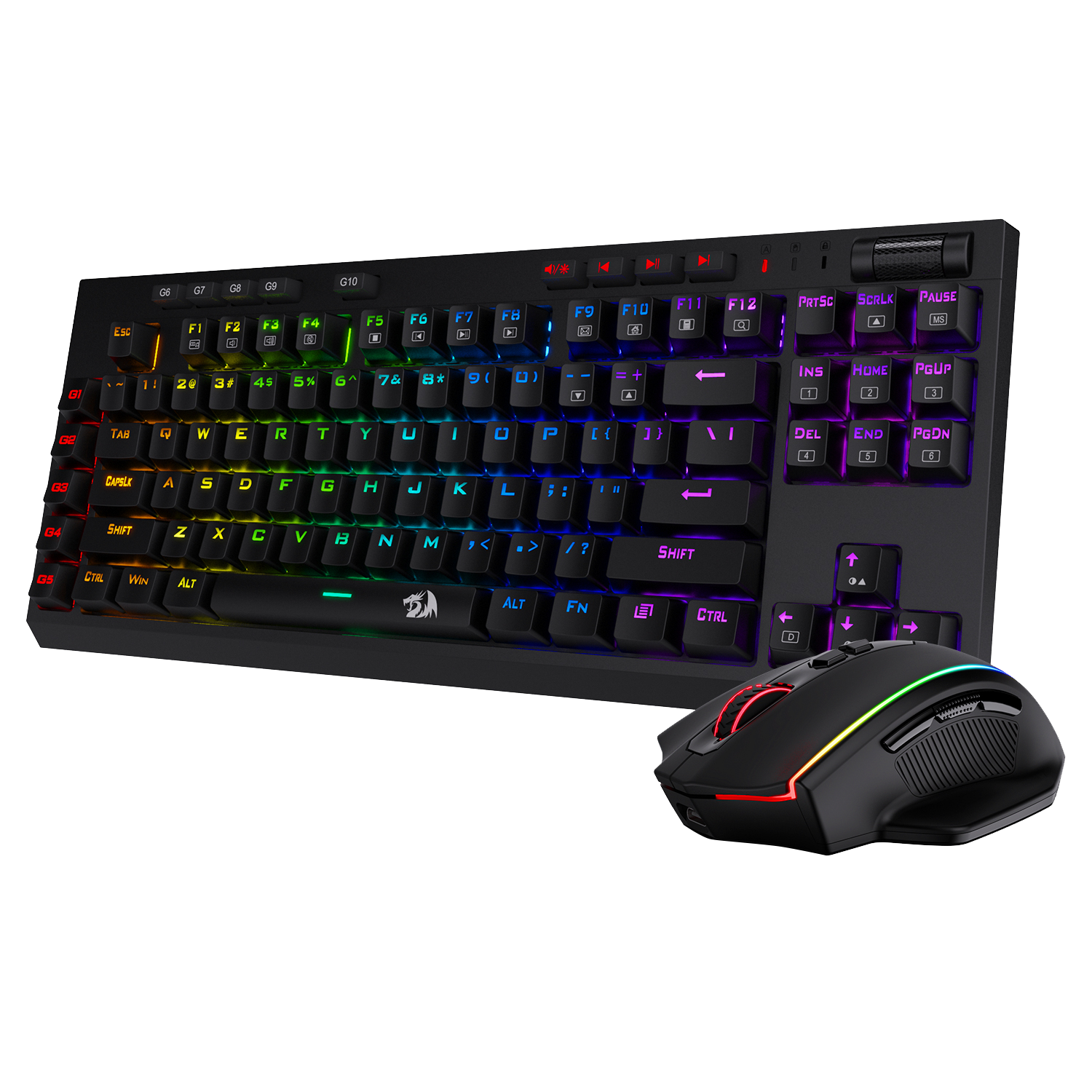 Redragon K596 Gaming Keyboard M686 Wireless Gaming Mouse Bundle