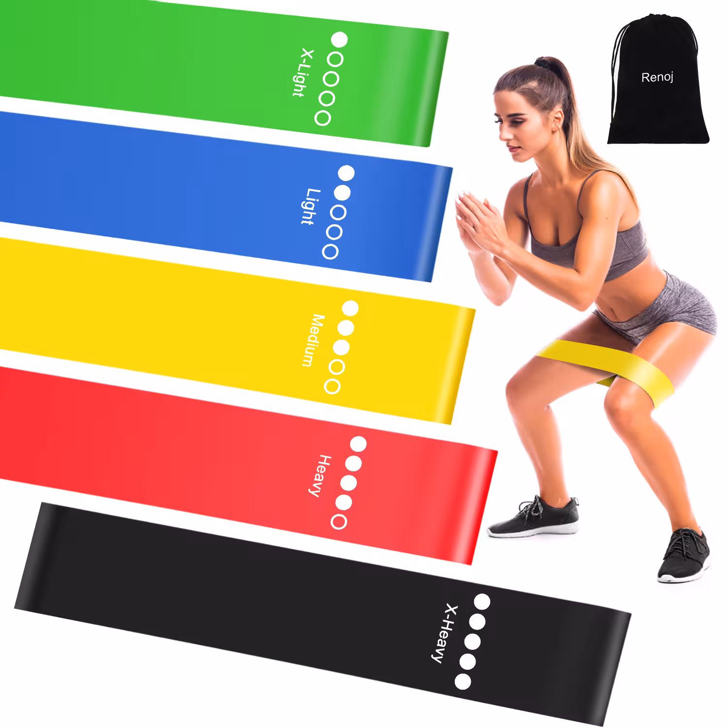 Renoj Resistance Bands, Exercise Workout Bands