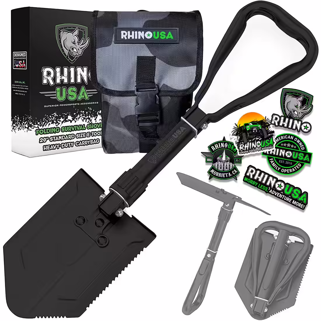 Rhino USA Folding Shovel