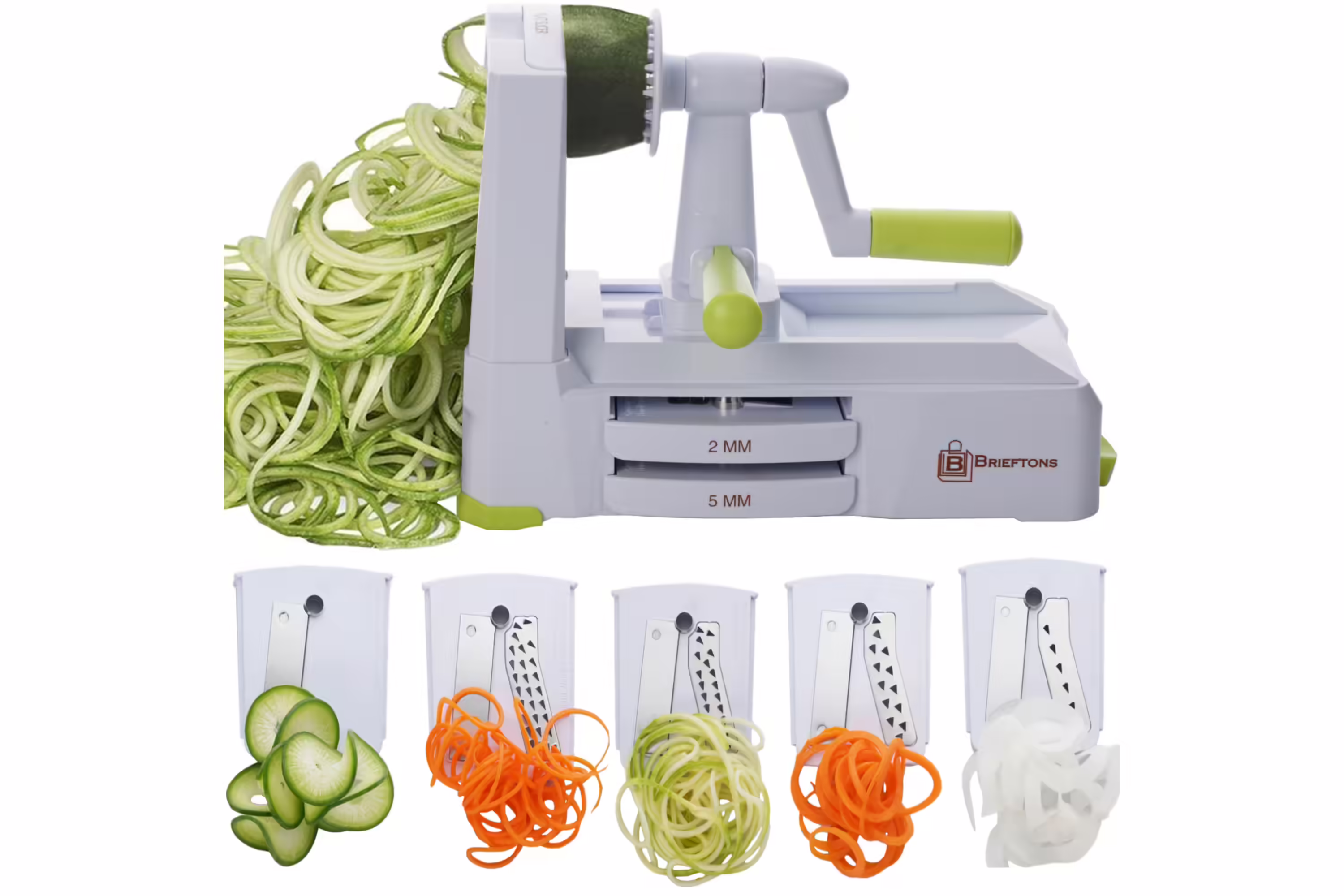 Sboly 5-in-1 Vegetable Slicer and Zoodle Maker