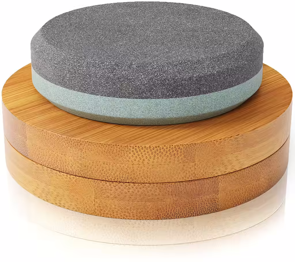 Sharp Pebble Puck/ Disk Sharpening Stone