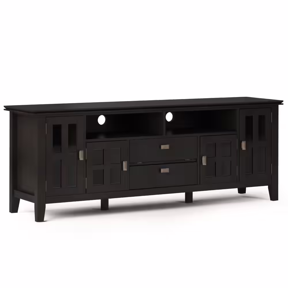 Simpli Home Artisan Solid Wood Universal TV Media Stand