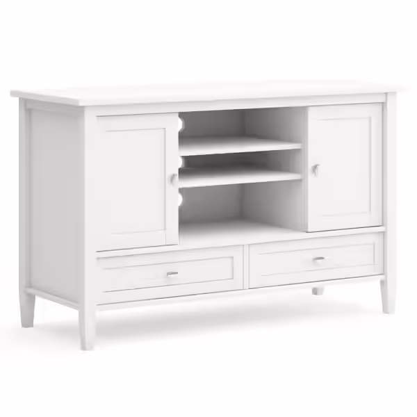 SimpliHome Solid Wood Universal TV Media Stand