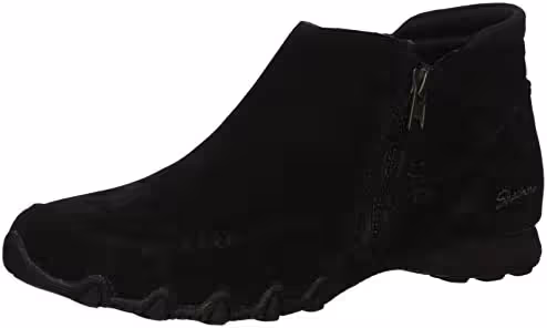 Skechers Women’s Bikers-Zippiest-Moc-Toe Ankle Boot