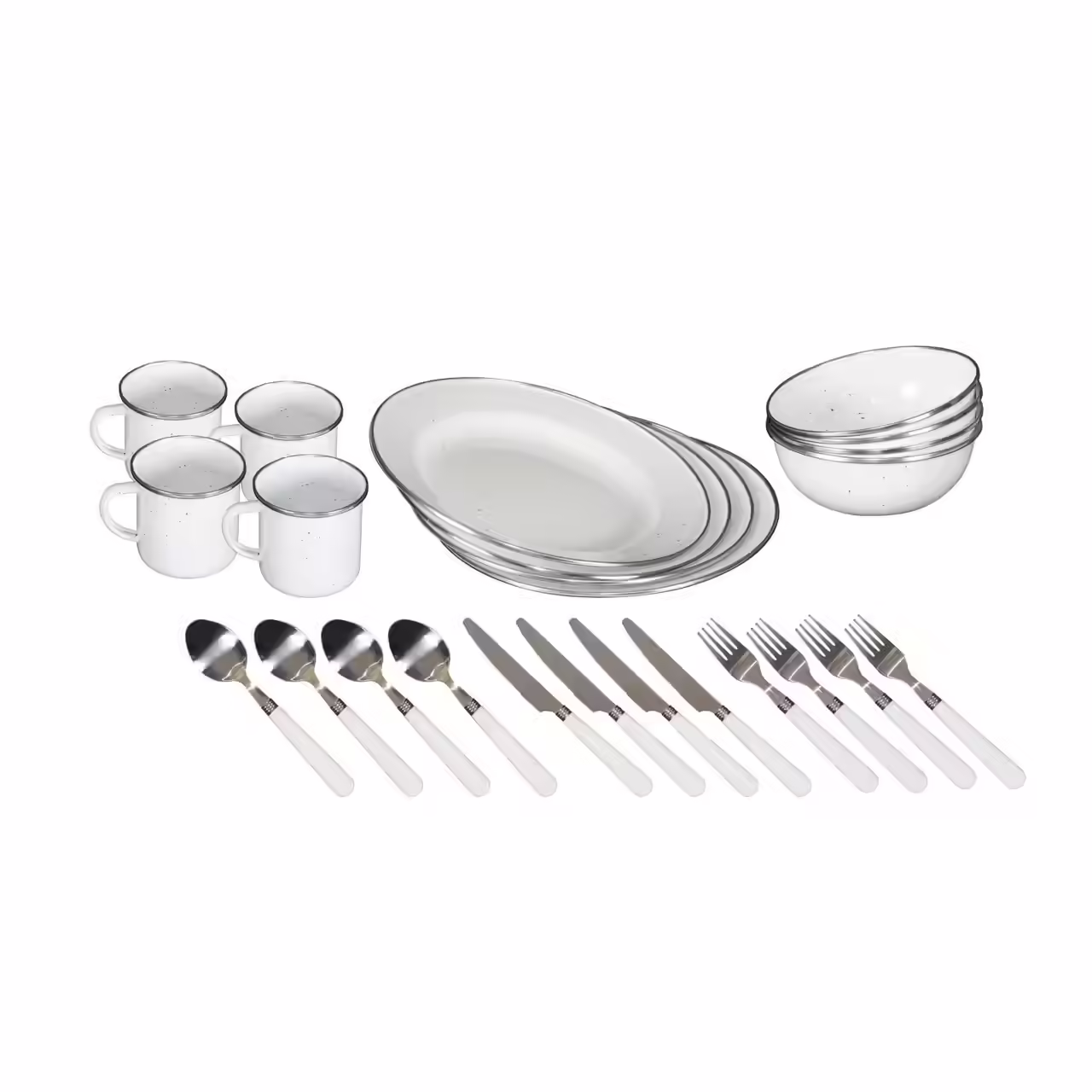 Stansport Enamel Camping Tableware Set