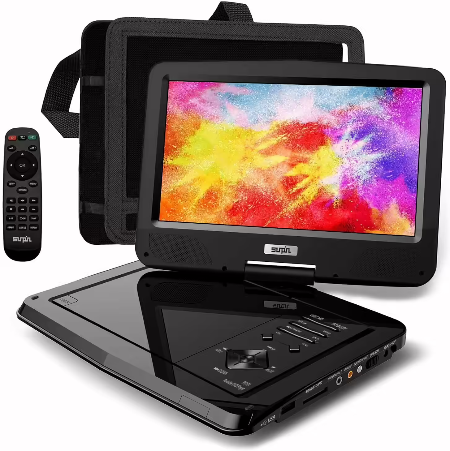 SUNPIN Portable DVD Player 12.5″ For Kids