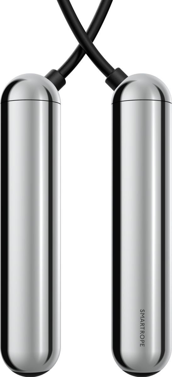 [Tangram Factory] Smart Rope - LED embedded Jump Rope - See your fitness data in MID-AIR Black Large
