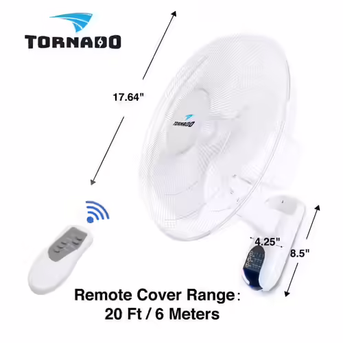Tornado Digital Wall Mount Fan