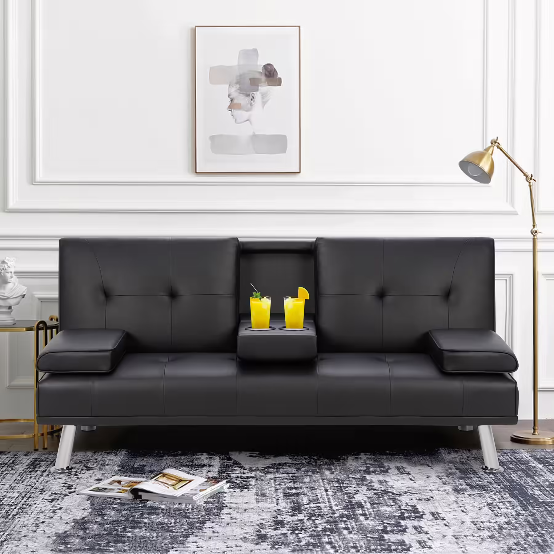 Walsunny Convertible Futon Sofa Bed