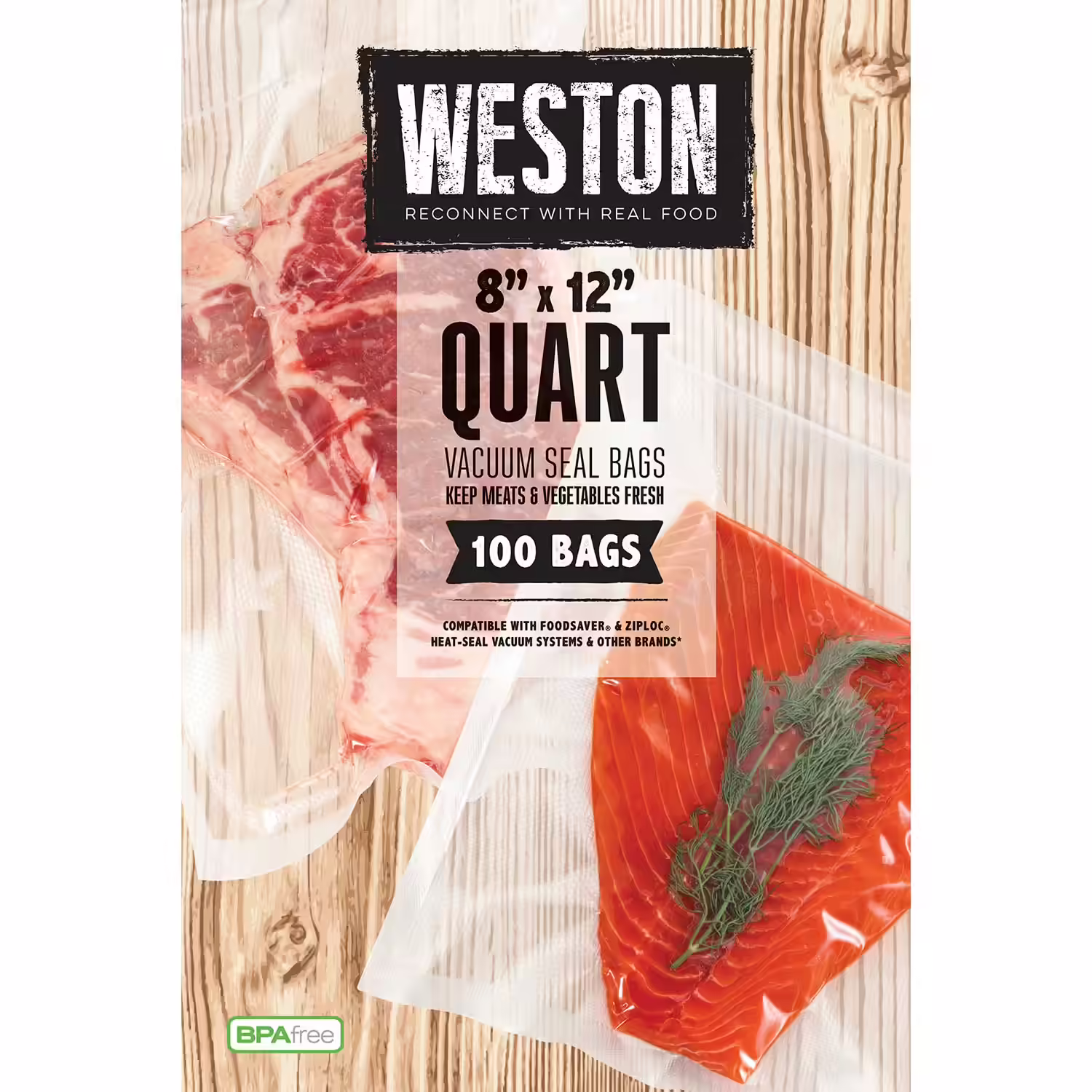 weston vacuum sealer food bags