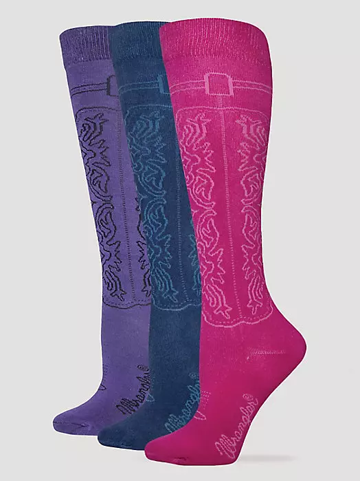 Wrangler Cowgirl Boot Socks