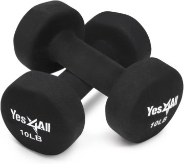 Yes4All Hexagon Neoprene Coated Dumbbell