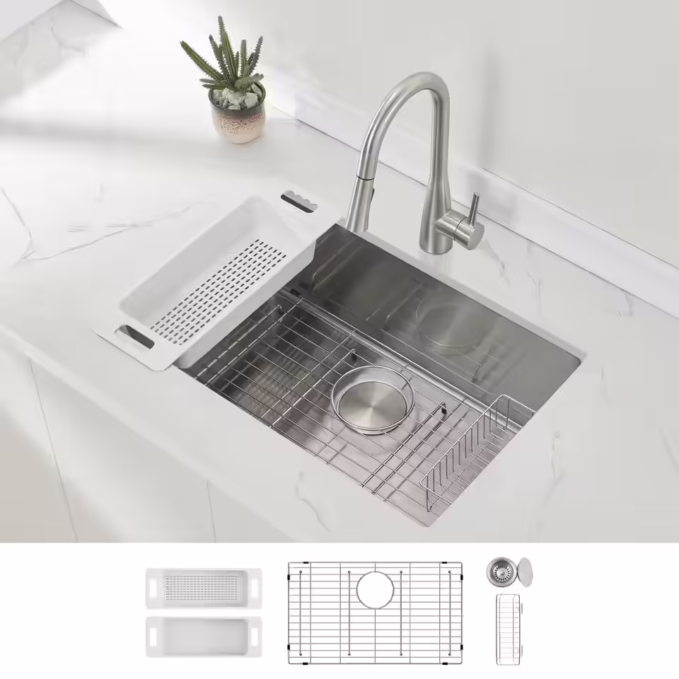 Zuhne Verona Single Bowl Undermount Kitchen Sink
