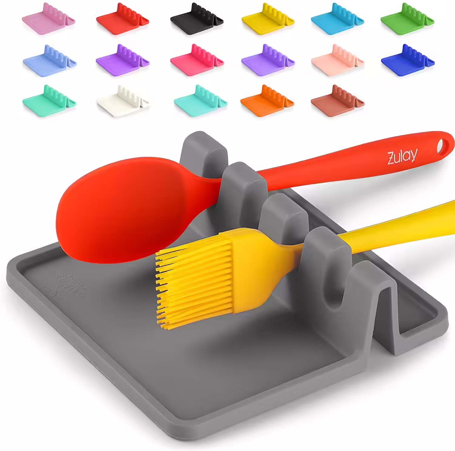 Zulay Kitchen Silicone Utensil Rest